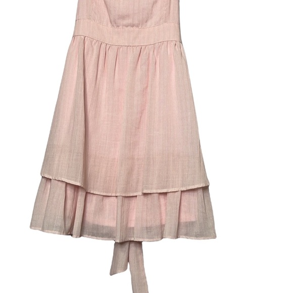 Doe & Rae Women’s Spaghetti Strap Short Pink Dress - Size: L - Picture 5 of 11